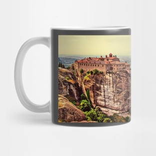 Greece. Meteora. The Holy Monastery of St. Stephen. Mug